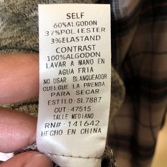 She + Sky Brown Plaid Bubble Sleeves Knitted Top - Picture 11 of 13